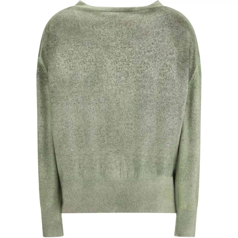 Кардиган с градиентом и пуговицами