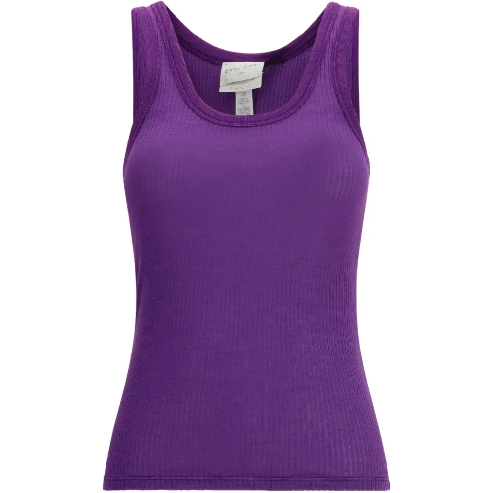 Топ в рубчик с U-образным вырезом