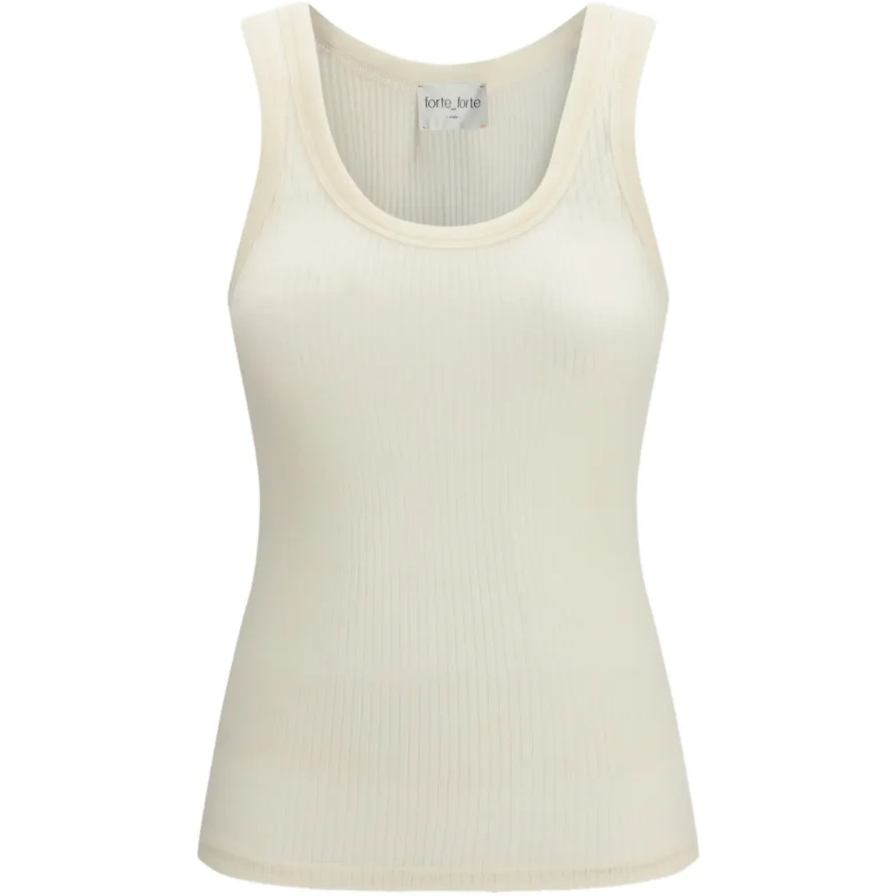 Топ в рубчик с U-образным вырезом