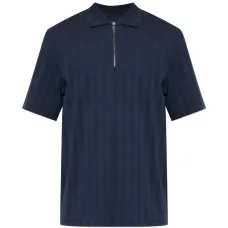 Поло из хлопка на молнии