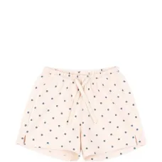 Шорты в горошек с накладными карманами