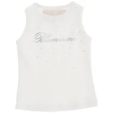 Топ с украшением в виде логотипа