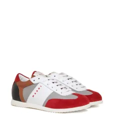 Кроссовки с боковым принтом и цветовыми блоками Кроссовки с боковым принтом и цветовыми блоками