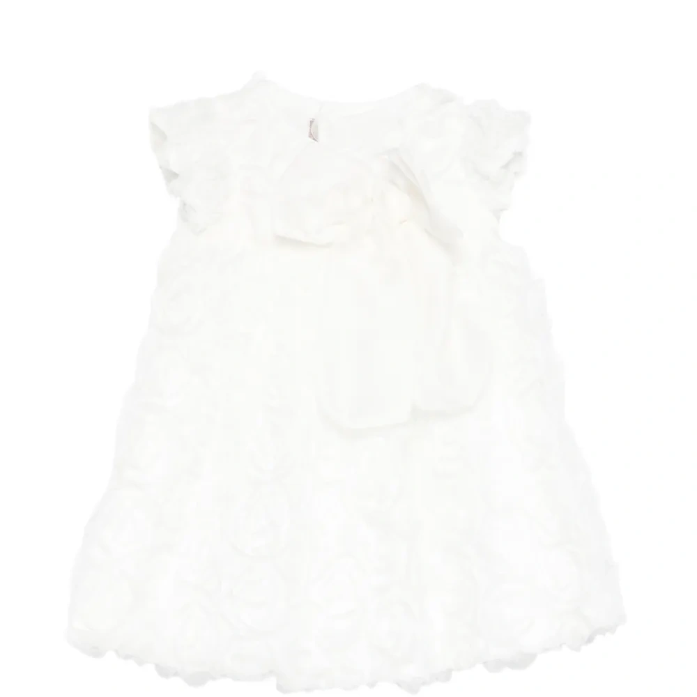 Платье с оборками и бантом