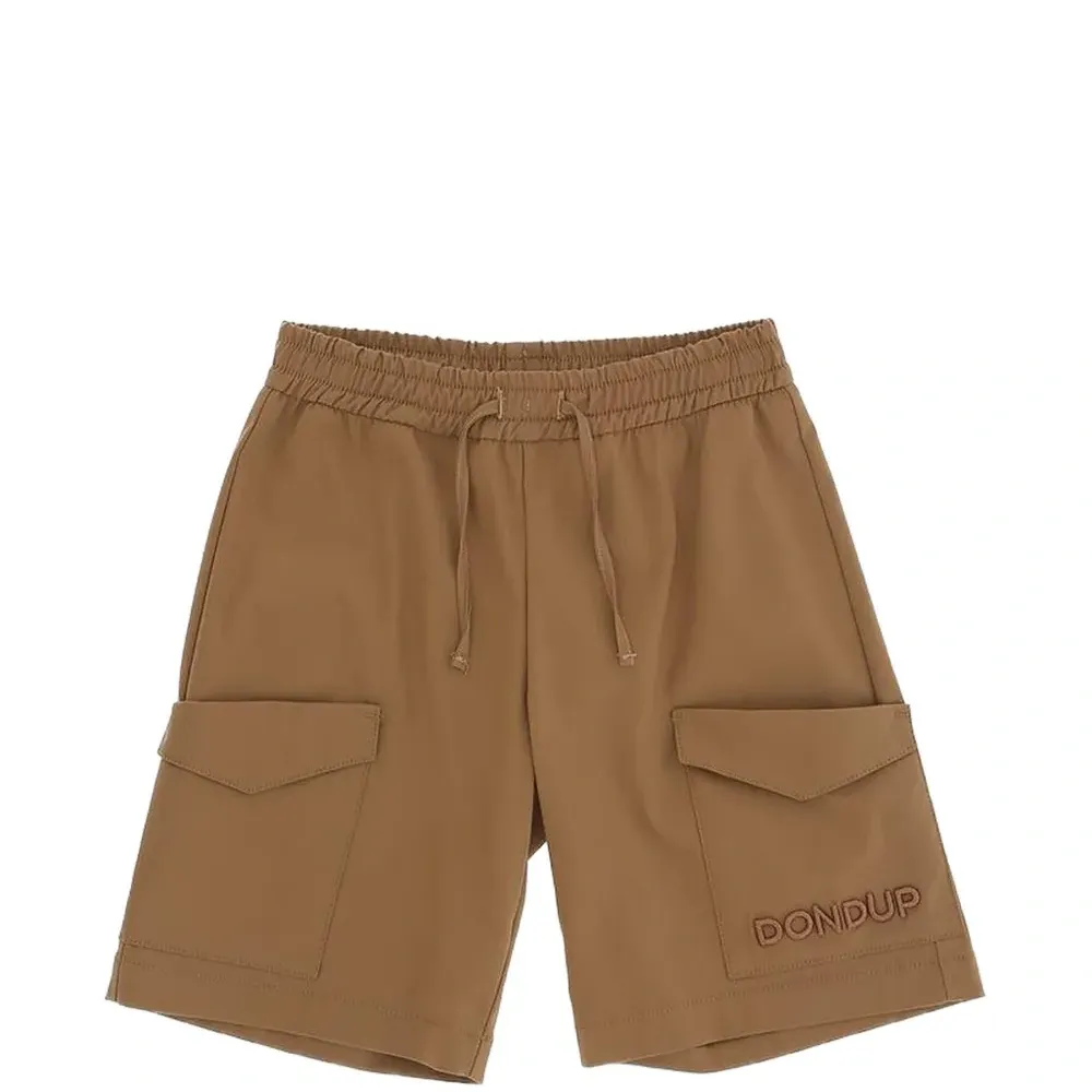 Шорты с вышитым логотипом и кулиской