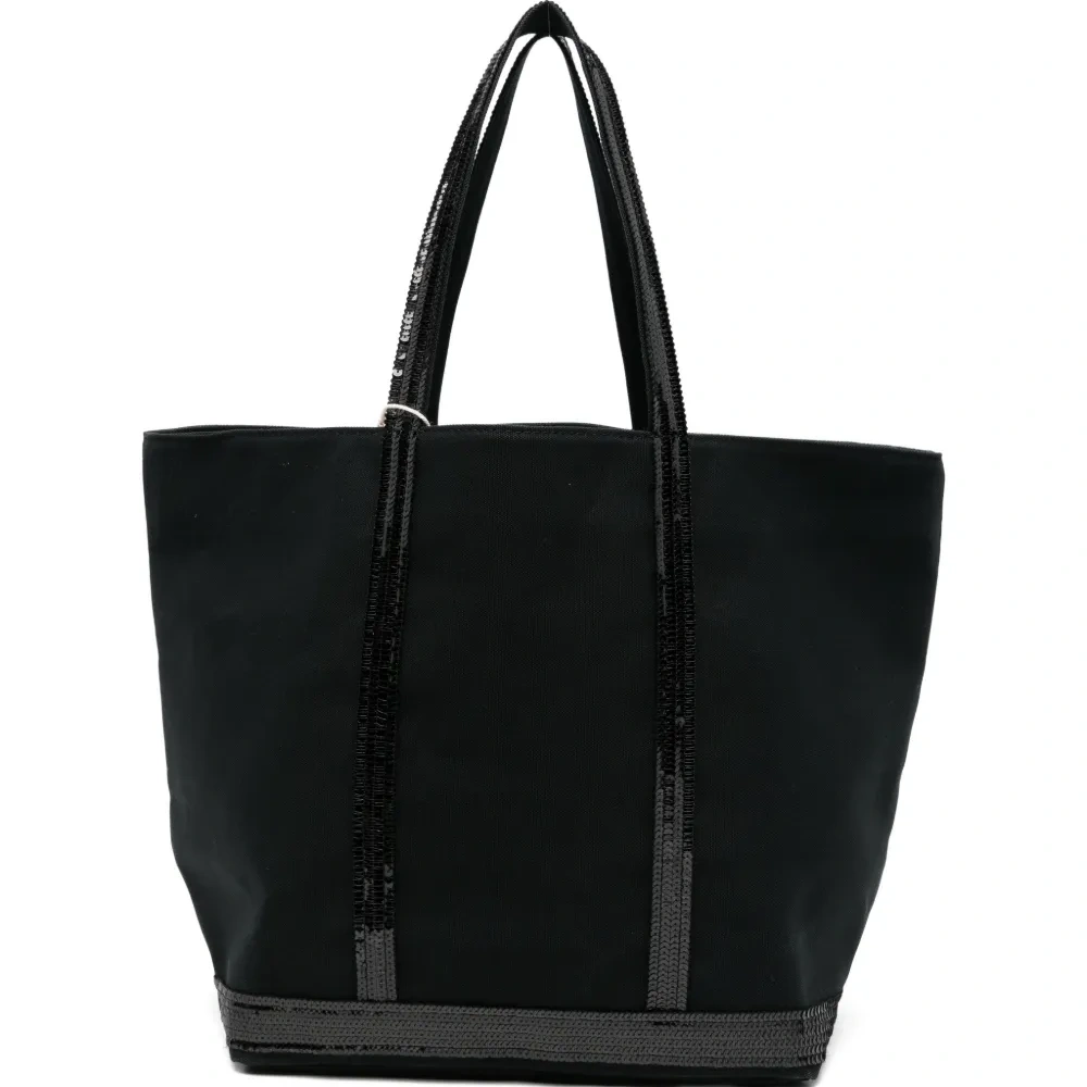 Большая сумка-шоппер Cabas, украшенная пайетками