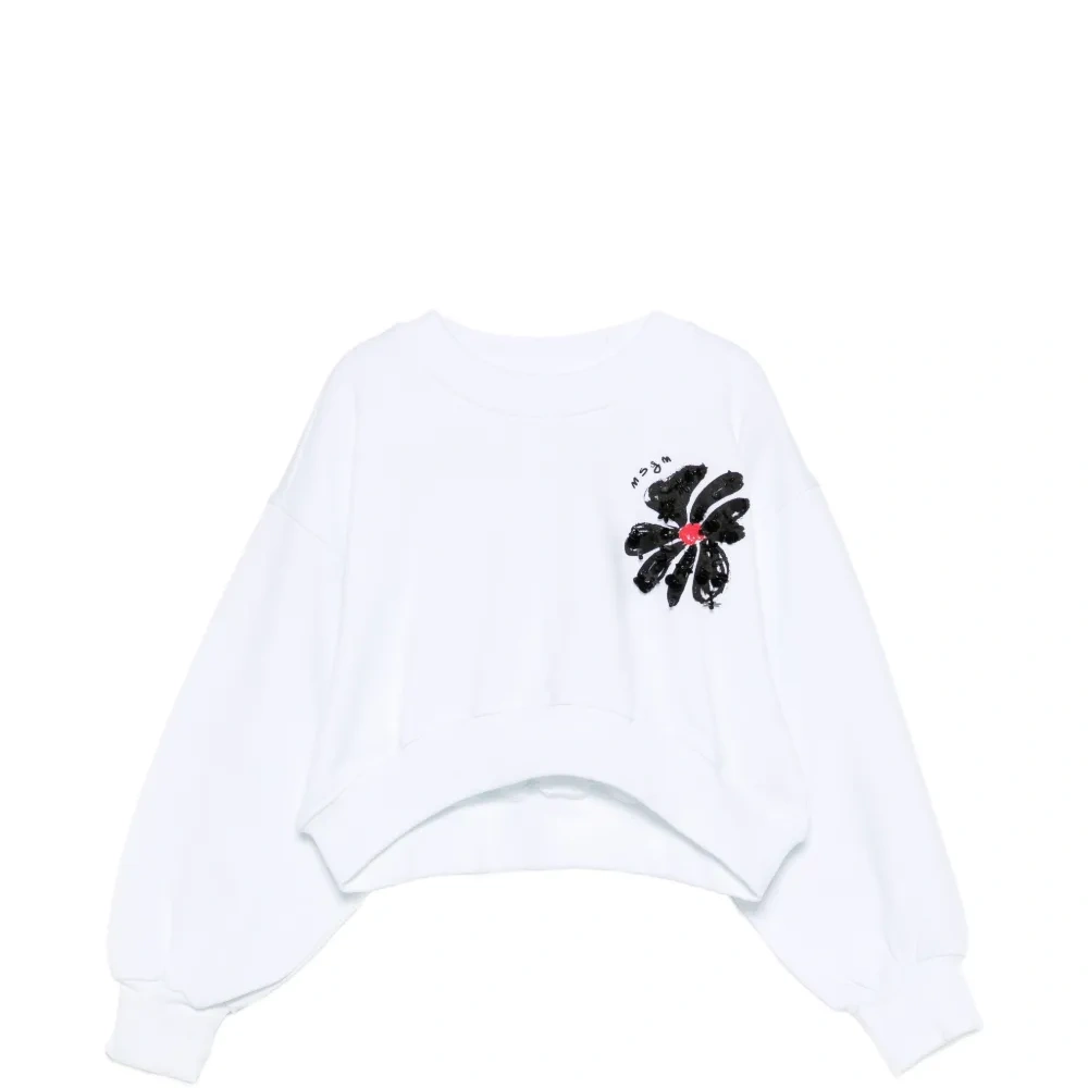 Свитшот с цветочным декором