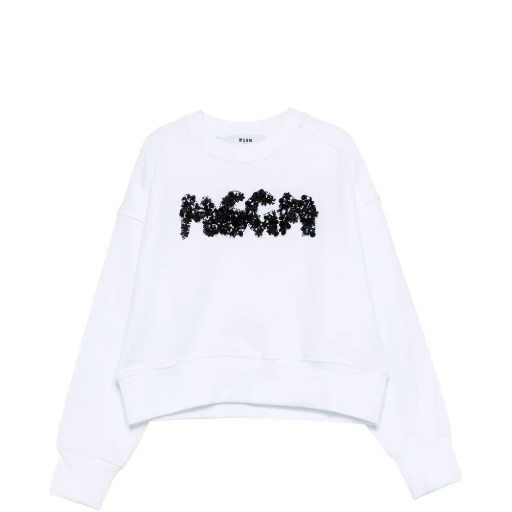 Свитшот с украшением в виде логотипа