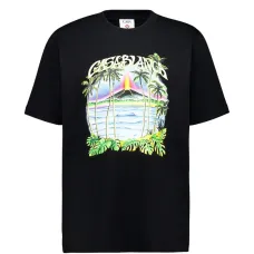 Футболка с принтом "Вулкан"