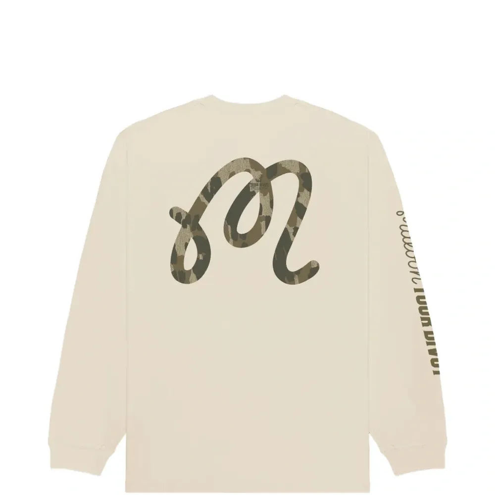 Футболка с длинными рукавами и принтом-логотипом