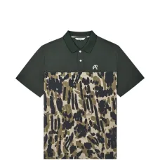 Поло с камуфляжным узором