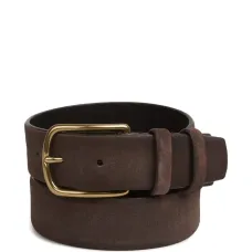 Замшевый ремень с полоской OC