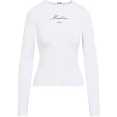 Футболка с длинными рукавами и фигурным краем