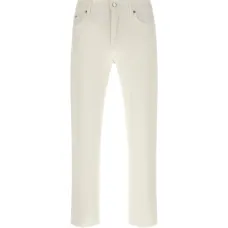 Прямые джинсы, окрашенные готовым изделием