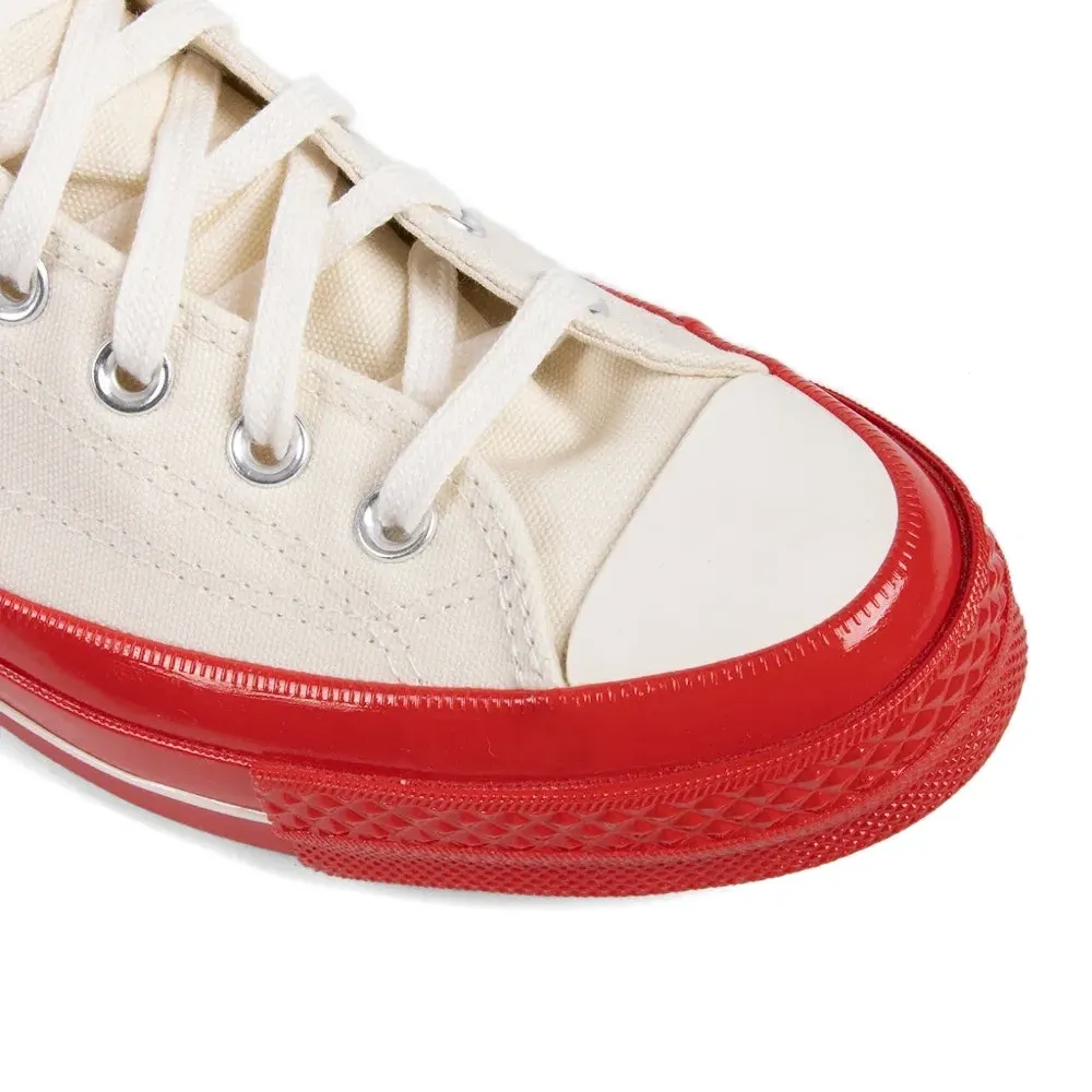 Кеды Converse на высокой подошве с красной подошвой