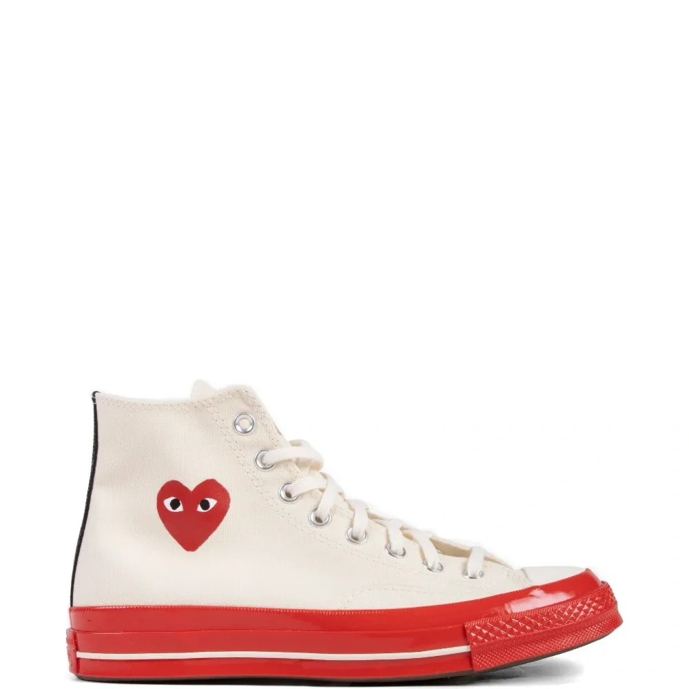 Кеды Converse на высокой подошве с красной подошвой