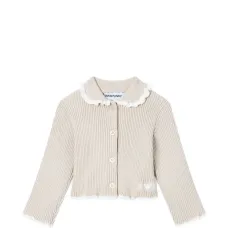 Топ в рубчик с рюшами