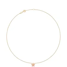 Кулон на цепочке в виде звезды "Forget Me Not"