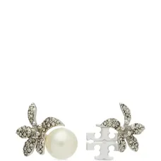 Серьги-гвоздики Moondance с цветком и жемчугом