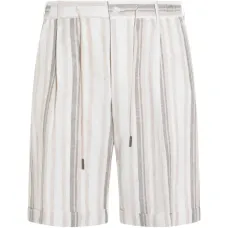 Шорты в полоску на шнурке