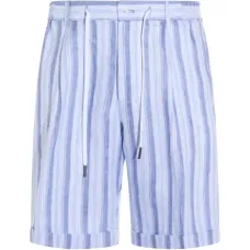 Шорты в полоску на шнурке