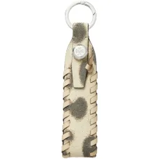 Плетёный кожаный брелок для сумки Плетёный кожаный брелок для сумки