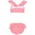 Бикини с оборками и принтом крабов