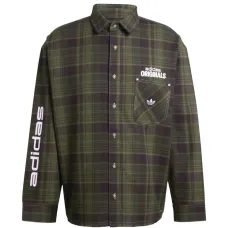 Рубашка в клетку с карманом