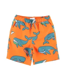 Плавки-шорты с принтом китов