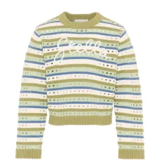 Полосатый вязаный джемпер