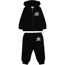 Спортивный костюм с капюшоном и графическим изображением мишки Спортивный костюм с капюшоном и графическим изображением мишки