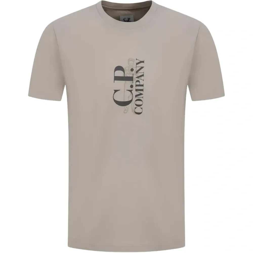 Футболка с принтом и короткими рукавами