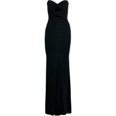 Платье макси с вырезом