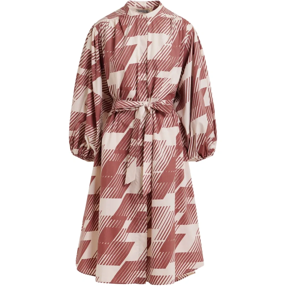 Платье миди с узором