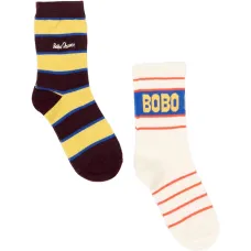 Набор из двух пар полосатых носков