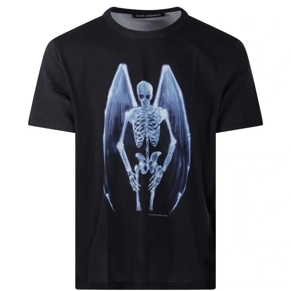 Футболка с круглым вырезом и принтом "Падший ангел"