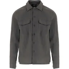 Рубашка с карманом из льна