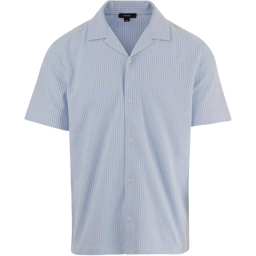 Рубашка в полоску с коротким рукавом