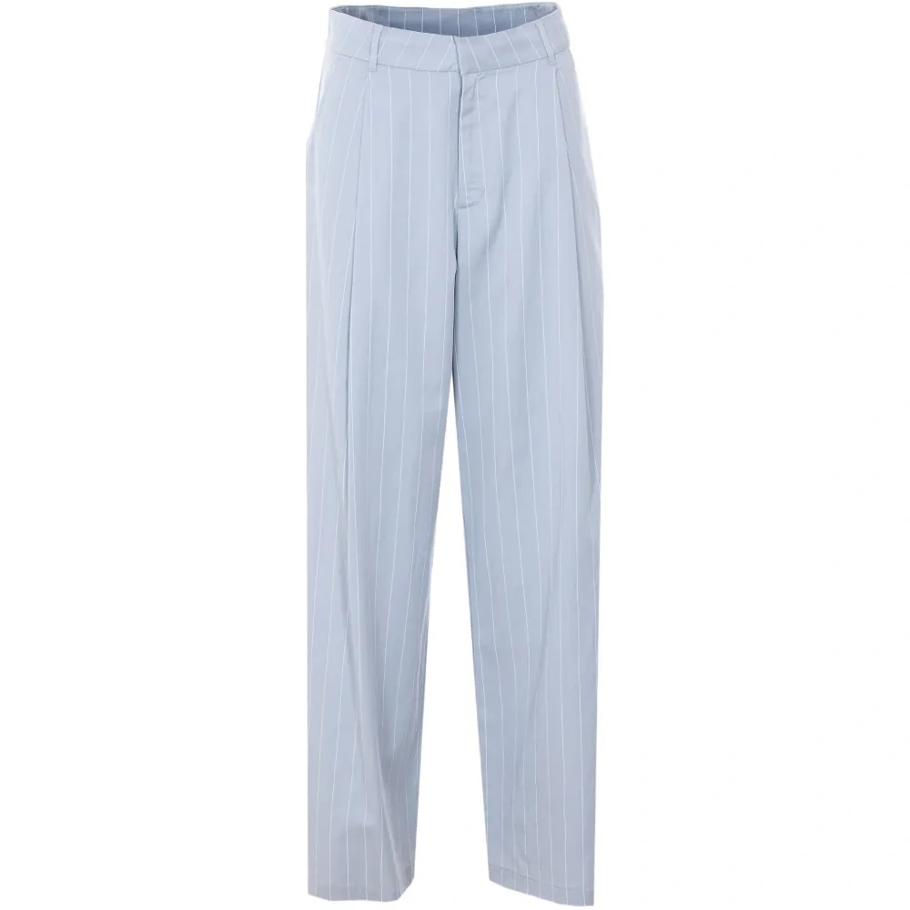 Широкие брюки в полоску