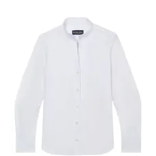 Рубашка из поплина со стойкой Рубашка из поплина со стойкой