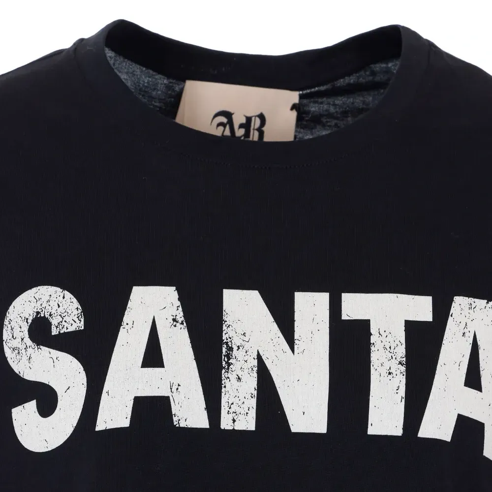 Кофта с принтом Sante и круглым вырезом