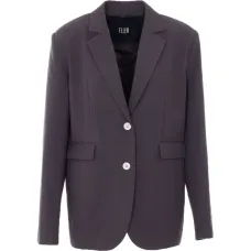 Жакет с V-образным вырезом и накладным карманом спереди Жакет с V-образным вырезом и накладным карманом спереди