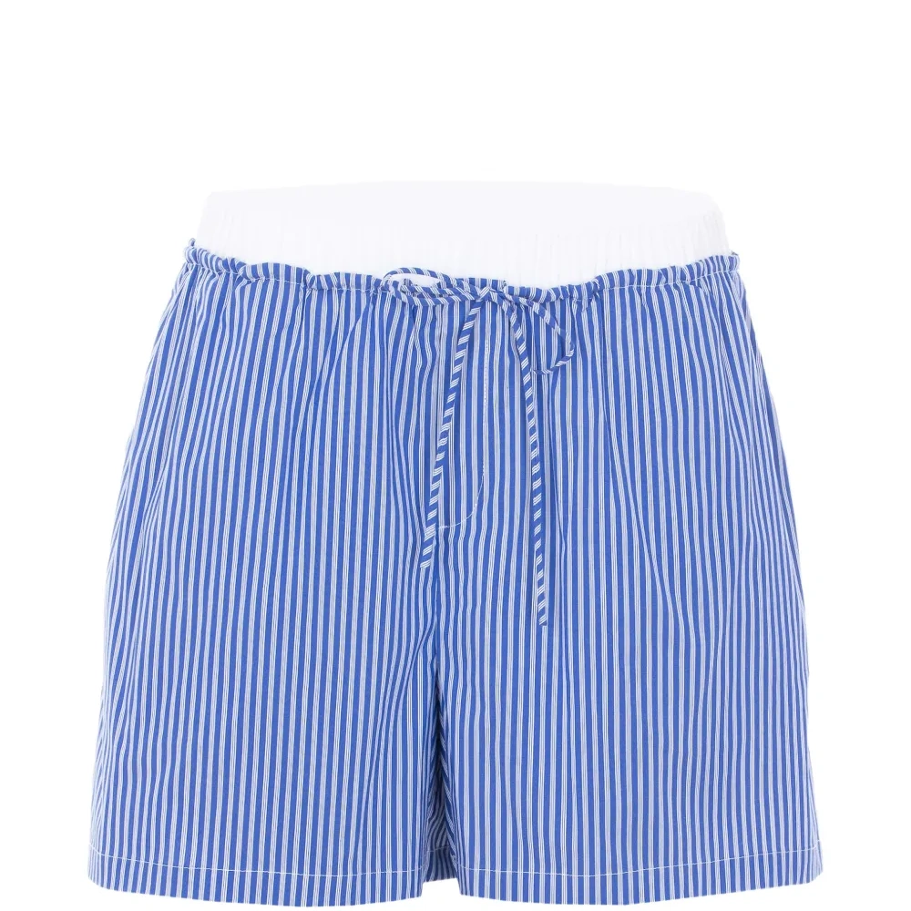 Шорты в полоску на завязках