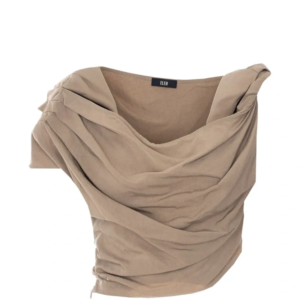 Драпированный топ с узлом