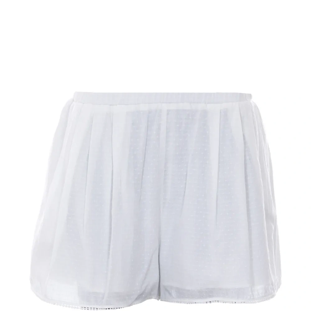 Шорты с вышивкой на резинке