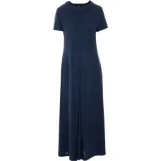 Макси-платье с короткими рукавами и круглым вырезом Макси-платье с короткими рукавами и круглым вырезом