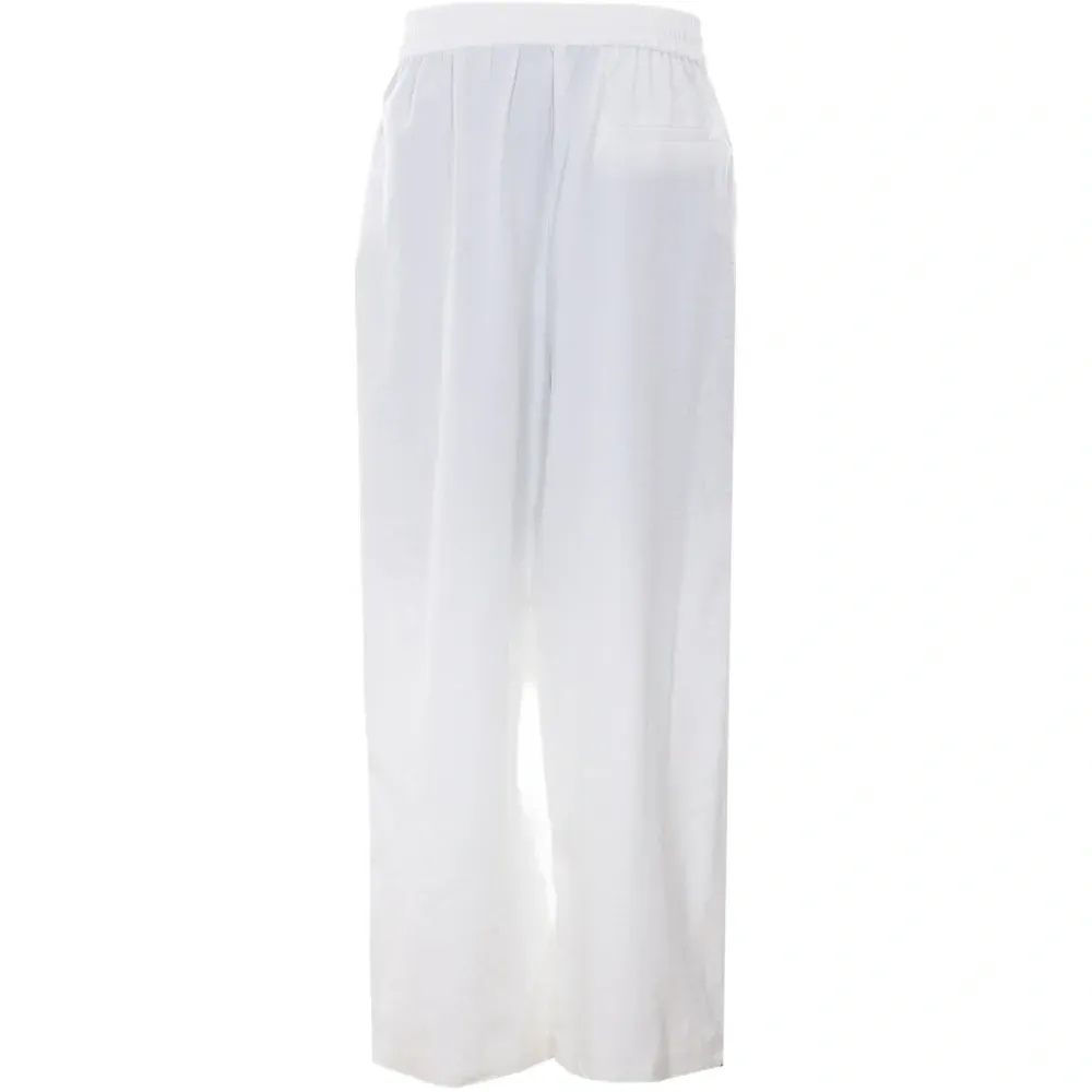 Брюки свободного кроя на завязках