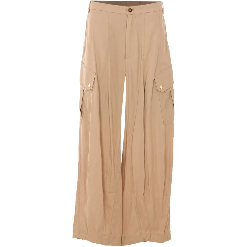 Брюки с накладными карманами