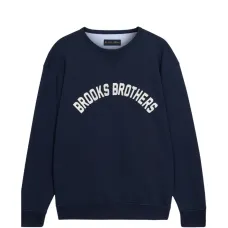 Свитшот с принтом-логотипом и круглым вырезом