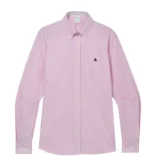 Рубашка приталенного кроя с воротником на пуговицах Рубашка приталенного кроя с воротником на пуговицах